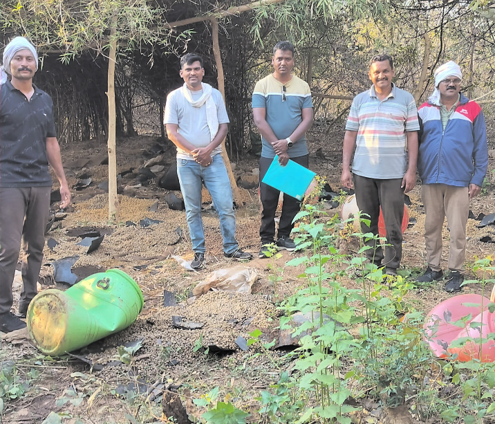 संगम खैरी येथील गावठी दारूची भट्टी उद्ध्वस्त